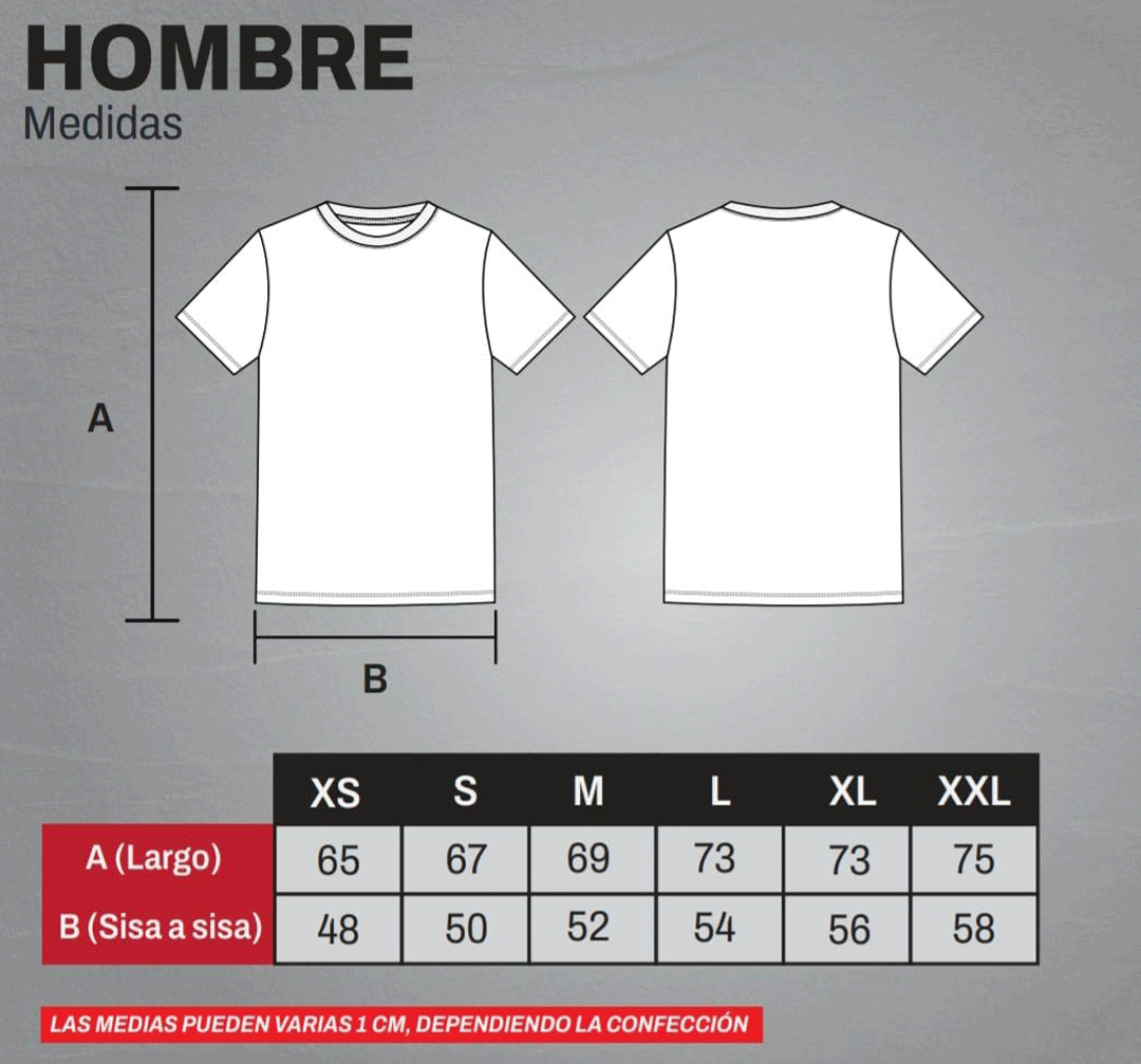 Guía Talles Hombre
